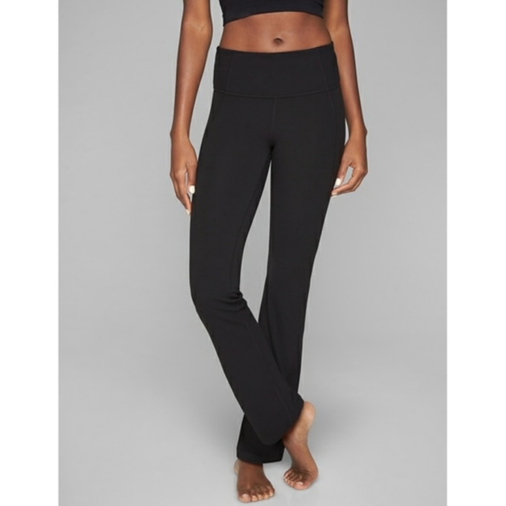 Athleta Charcoal Elation Straight Leg Pants
